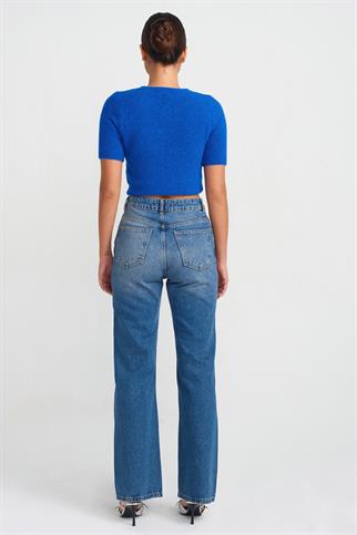 BORU PAÇA MAVİ KADIN PANTOLON 71745-2K5