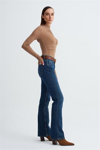 Düşük Bel Likralı Jean-Mavi 72277-2Y6