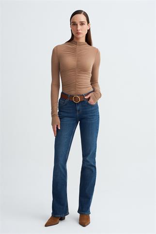 Düşük Bel Likralı Jean-Mavi 72277-2Y6