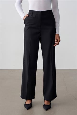 Kapaklı Cep Detaylı Pantolon-Siyah 72647-2Y6