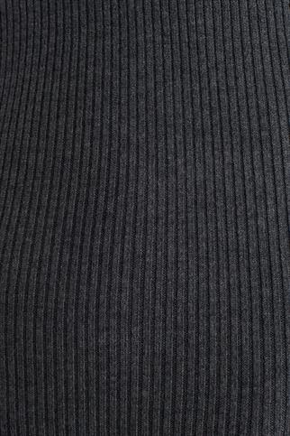 Dik Yaka Fitilli Kolsuz Füme Kadın Triko Elbise 90234-2K5