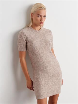 90257-2K6 DİLVİN ELBİSE K.GRİ MELANJ