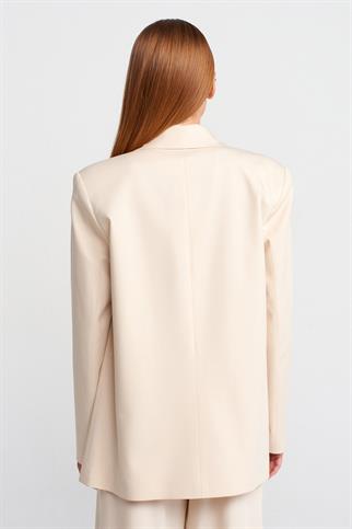Kadın Blazer Ceket Bej 60759-2Y6
