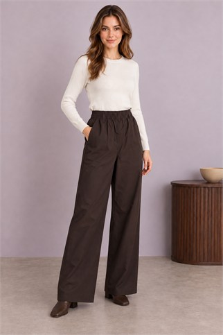 3952-2K7 EFİL PANTOLON-ACI KAHVE