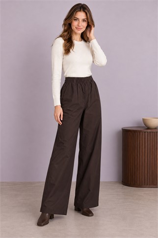 3952-2K7 EFİL PANTOLON-ACI KAHVE