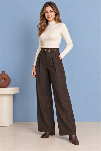 3959-2K7 EFİL PANTOLON-KAHVE