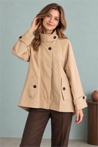 7532-2K7 EFİL TRENCH-BEJ