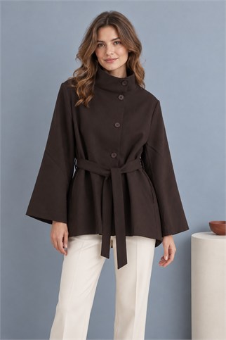 7710-2K7 EFİL TRENCH-KAHVE