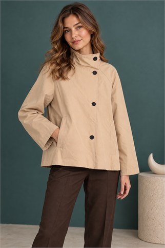 7722-2K7 EFİL TRENCH-BEJ