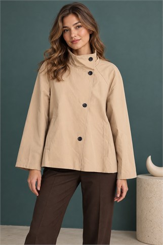7722-2K7 EFİL TRENCH-BEJ