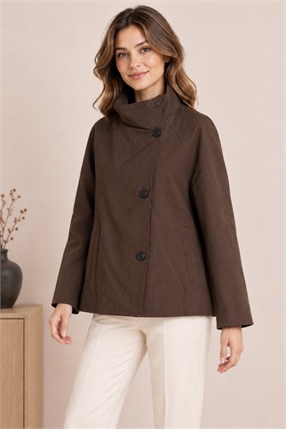 7820-2K7 EFİL TRENCH-KAHVE