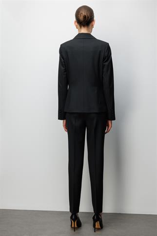 Fleto Cepli Tek Düğme Ceket Siyah 1082-2Y6