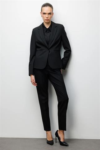 Fleto Cepli Tek Düğme Ceket Siyah 1082-2Y6