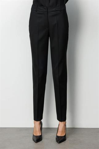 Yan Cepli Dar Paça Pantolon Siyah 1084-2Y6