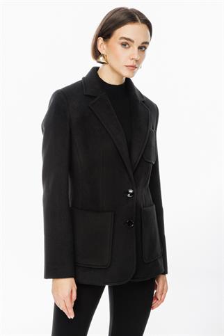 Torba Cep Siyah Kaşe Kaban 1235-2K5