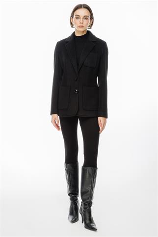 Torba Cep Siyah Kaşe Kaban 1235-2K5