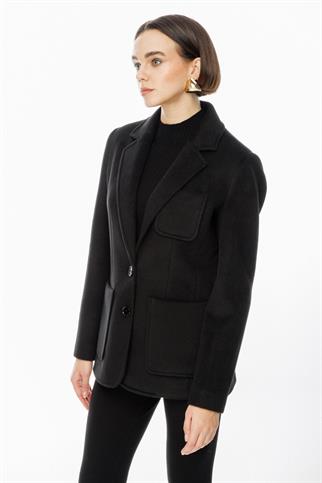 Torba Cep Siyah Kaşe Kaban 1235-2K5