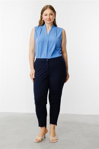 Beli Lastikli Büyük Beden Laci Kadın Pantolon 2072-2Y5