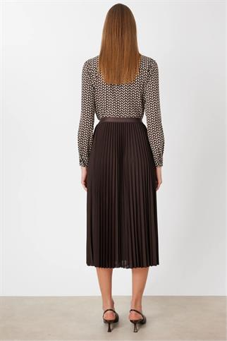 Piliseli Midi Etek Kakao 3960-2Y6