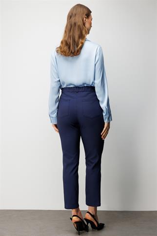 Beş Cep Dar Paça Pantolon Lacivert 4036-2Y6