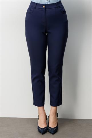Beş Cep Dar Paça Pantolon Lacivert 4036-2Y6