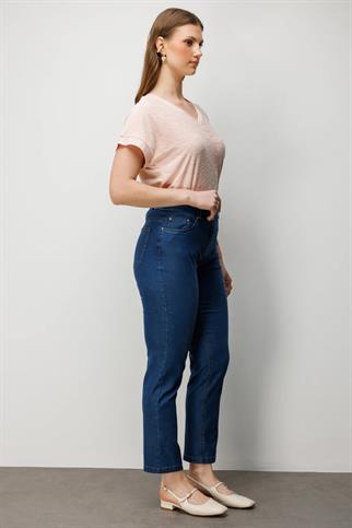 Beş Cep Dar Paça Pantolon Indıgo 4086-2Y6