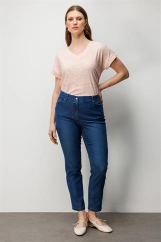 Beş Cep Dar Paça Pantolon Indıgo 4086-2Y6