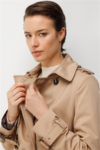 Kadın Camel Trençkot 6003-2K7