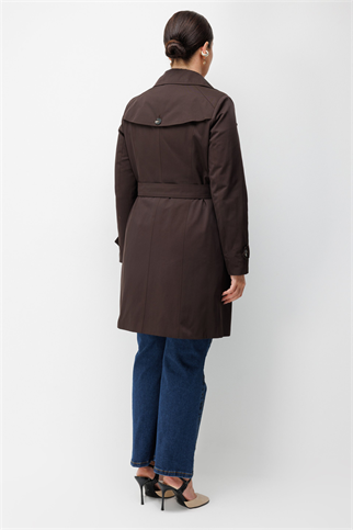 6505-2K7 EKOL TRENCH-KAHVE