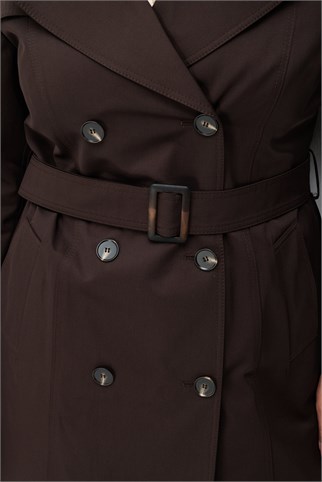 6505-2K7 EKOL TRENCH-KAHVE