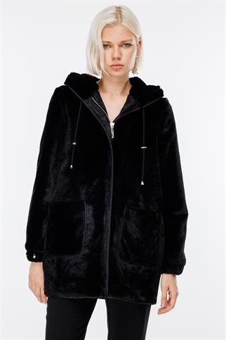 Ekol Torba Cepli Siyah  Peluş Kaban 7081-2K5