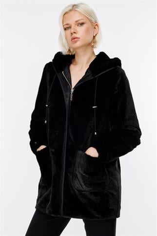 Ekol Torba Cepli Siyah  Peluş Kaban 7081-2K5