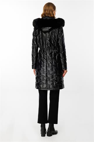 Ekol Şişme Parlak Siyah Kaban 7587-2K5 