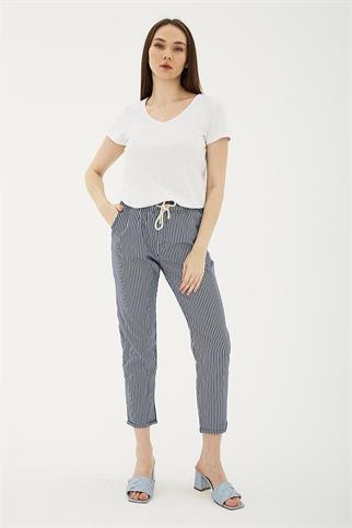 CEPLİ BAĞCIKLI LACİ KADIN PANTOLON 0344-2Y5