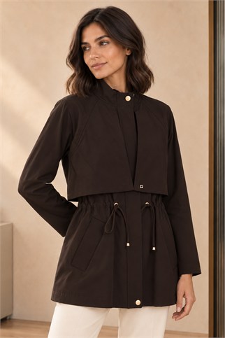 3431-2K7 GHİSA TRENCH-KAHVE