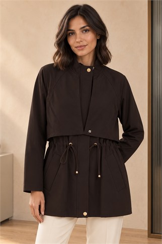 3431-2K7 GHİSA TRENCH-KAHVE
