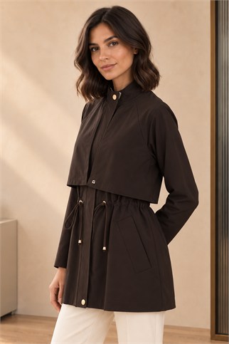3431-2K7 GHİSA TRENCH-KAHVE