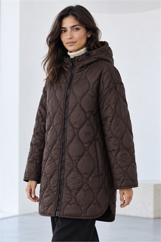 Kadın Kahve Mont 35424-2K7