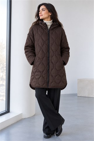 Kadın Kahve Mont 35424-2K7