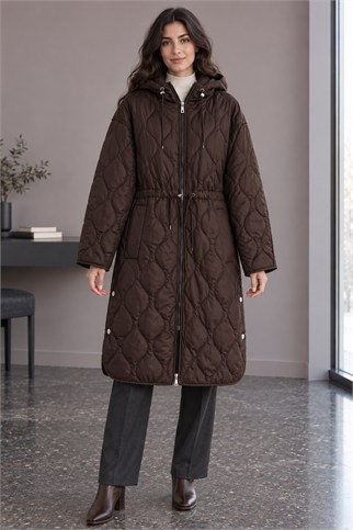 Kadın Kahve Mont 37854-2K7