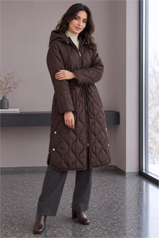 Kadın Kahve Mont 37854-2K7