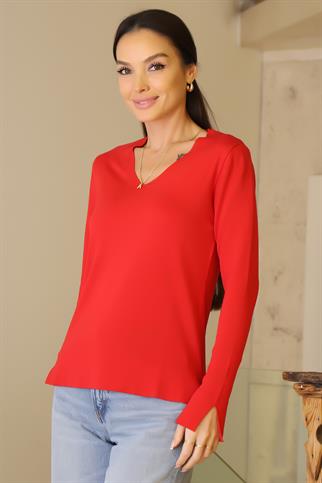 715-2K6 JM TRİKO-KIRMIZI