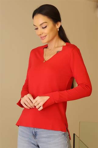 715-2K6 JM TRİKO-KIRMIZI