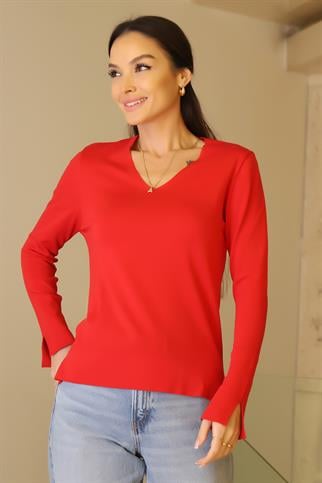 715-2K6 JM TRİKO-KIRMIZI