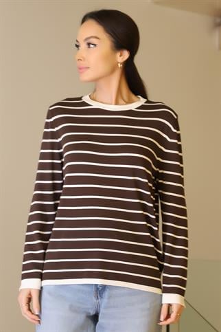 845-2K6 JM TRİKO-KAHVE EKRU