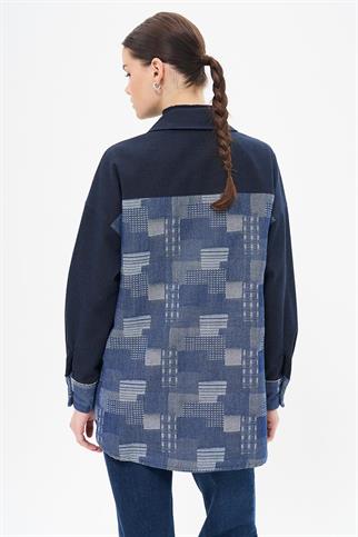 Parlak Taş Detaylı Garnili Laci Kadın Tunik 21107-2K5