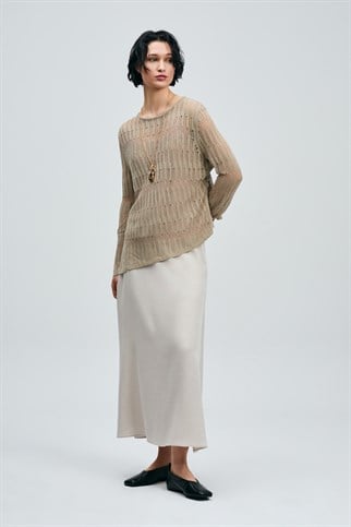 Lace Kadın Kazak Vizon 121090043 LACE-2Y6