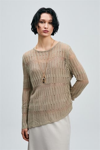 Lace Kadın Kazak Vizon 121090043 LACE-2Y6