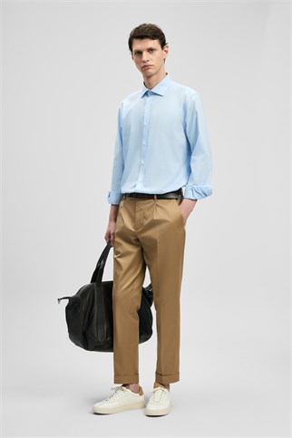Verder Erkek Basic Gömlek Regular Fit Mavi 111010663 VERDER-2Y6