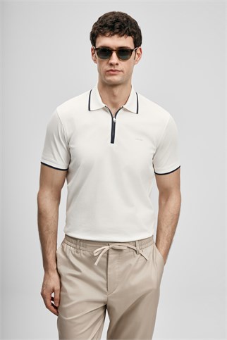 Chase Smart Erkek Polo Tişört Kırık Beyaz 111040236 CHASE-2Y6